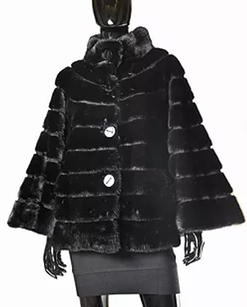 スローブイエナ　Mink Fake fur Coat スローブイエナ Mink Fake fur Coat Ponchos & Capes | Sheared