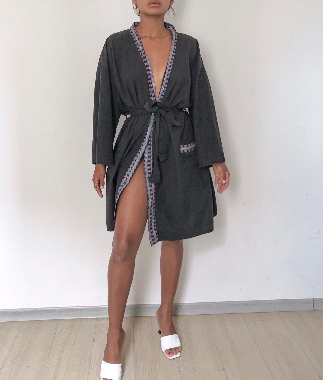 Roupão cardigan