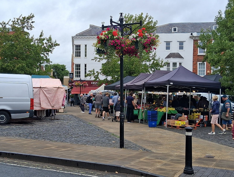 Abingdon market from the town hall