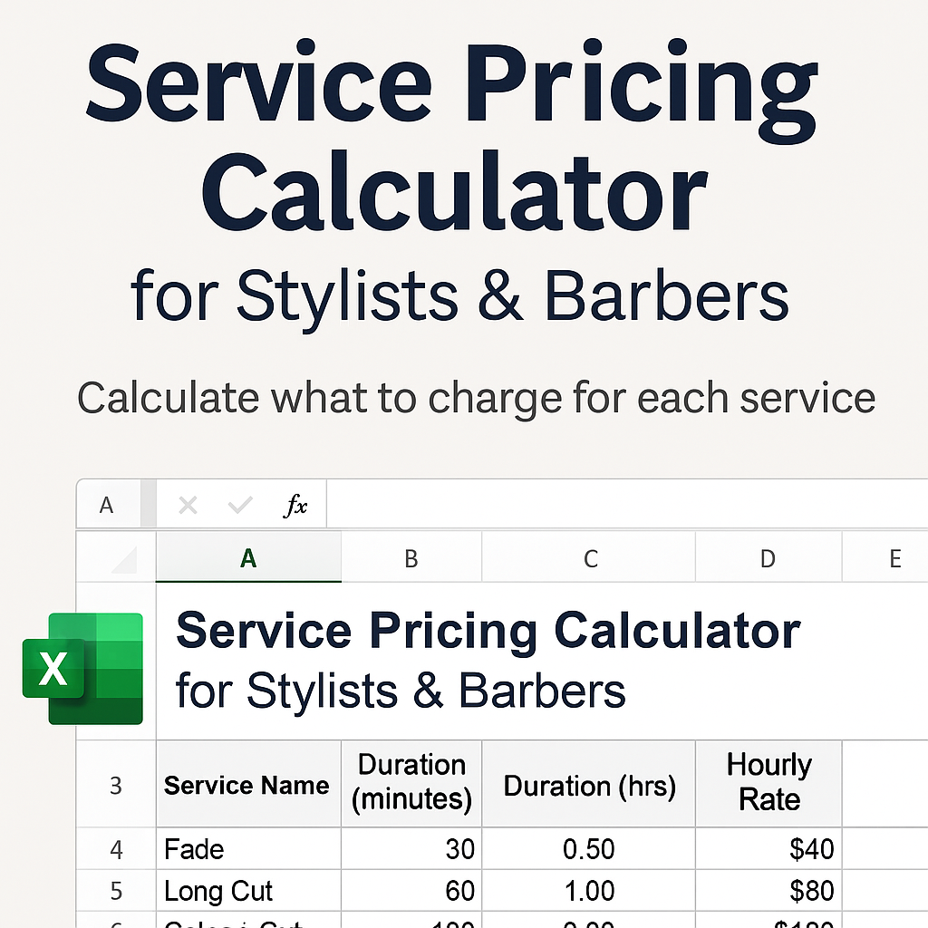 Service Pricing Calculator for Stylists & Barbers