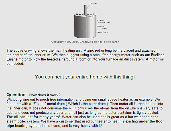 Fuelless Heater