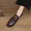 Thumbnail: 2025 New Genuine Leather Flats Shoes Women Loafers Pumps Trend Vintage Suede Loa