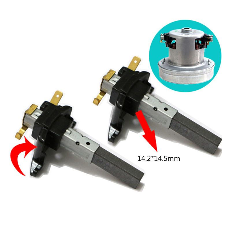 Thumbnail: 2pcs Vacuum Cleaner Electric Motor Carbon Brushes Accessories Durable Household