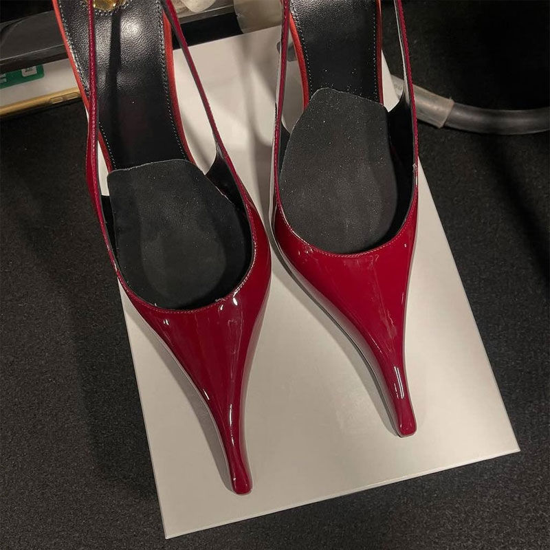 Thumbnail: New 2025 European Summer Women's Slimming High-quality High Heel Sandals Fashion