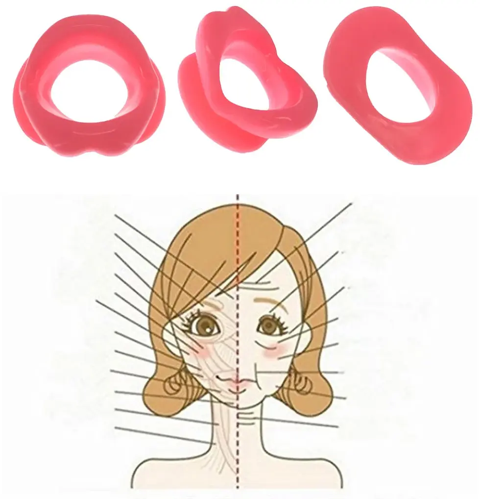Miniature : New Silicone Rubber Face Slimmer Oral Mouth Muscle Massage Tool Tightener Exerci