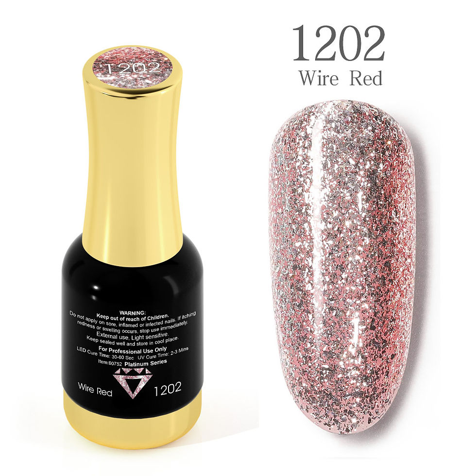 Thumbnail: VENALISA 12ml TPO FREE Platinum Nail Gel 12 Colors Polish Full Coverage Glitter 