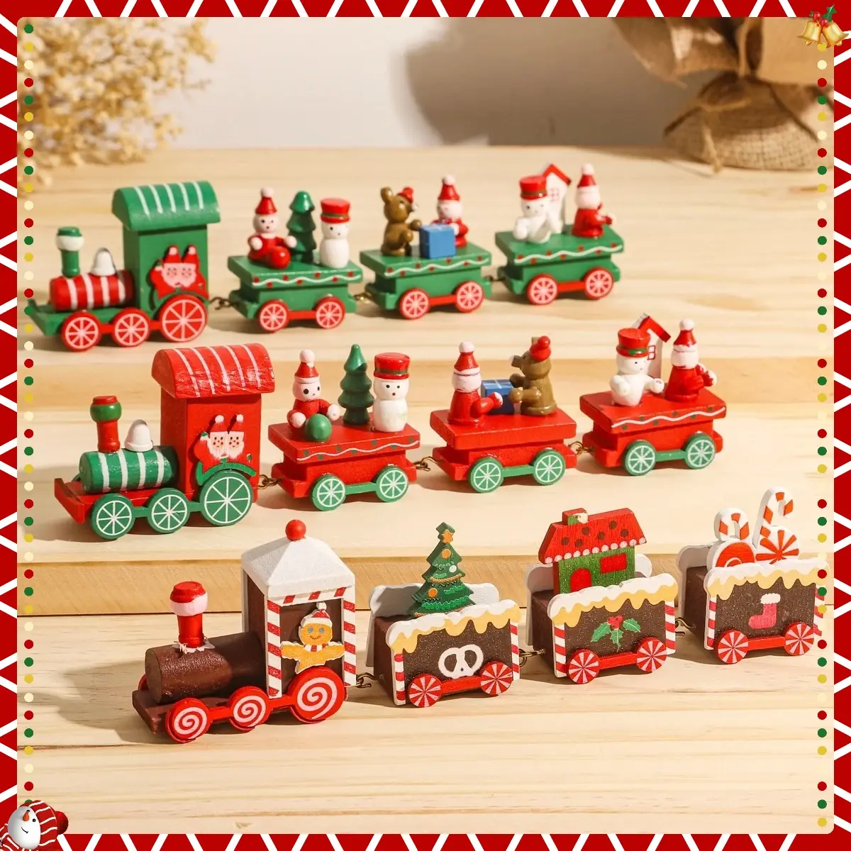 Christmas Train Merry Christmas Decorations For Home 2025 Cristmas Ornament Xmas