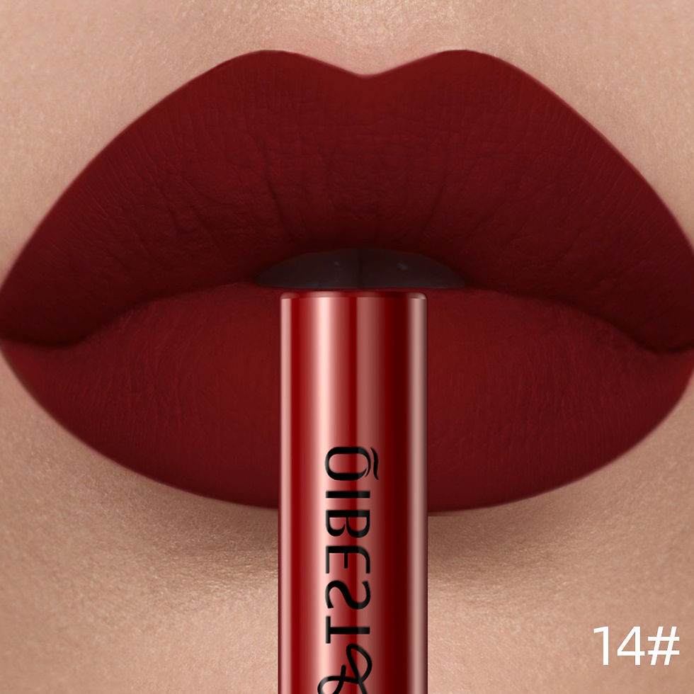 Thumbnail: QIBEST Matte Liquid Lipstick Waterproof Long Lasting Velvet Lip Gloss Tint Tube 