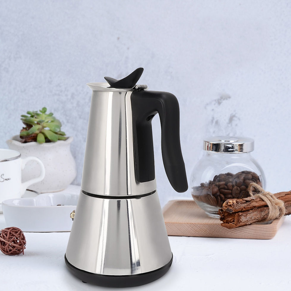 Thumbnail: Electric Stove Espresso Maker Moka Pot 6 Cups Percolator Coffee Pot Electric Sta