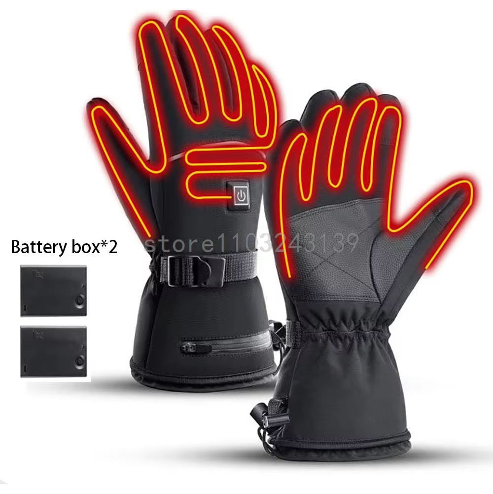 3M Heated Gloves Hand Warmer Electric Thermal Gloves Waterproof Snowboard Cyclin