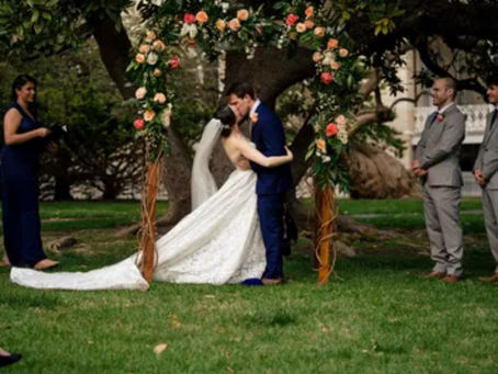 Growing Wild Floral's Oak Chuppah At Lincoln's Cottage in Washington DC