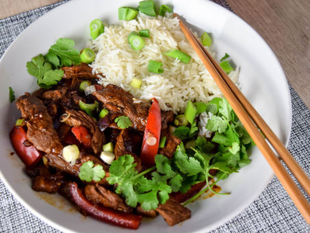 Coconut Pineapple Beef Stir-fry