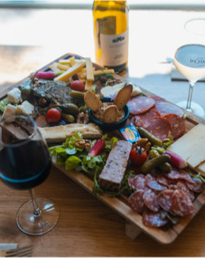 Chees and ham platter