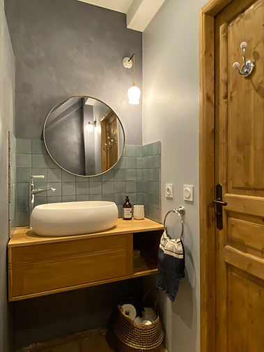 Bathroom with Sink and Mirror
