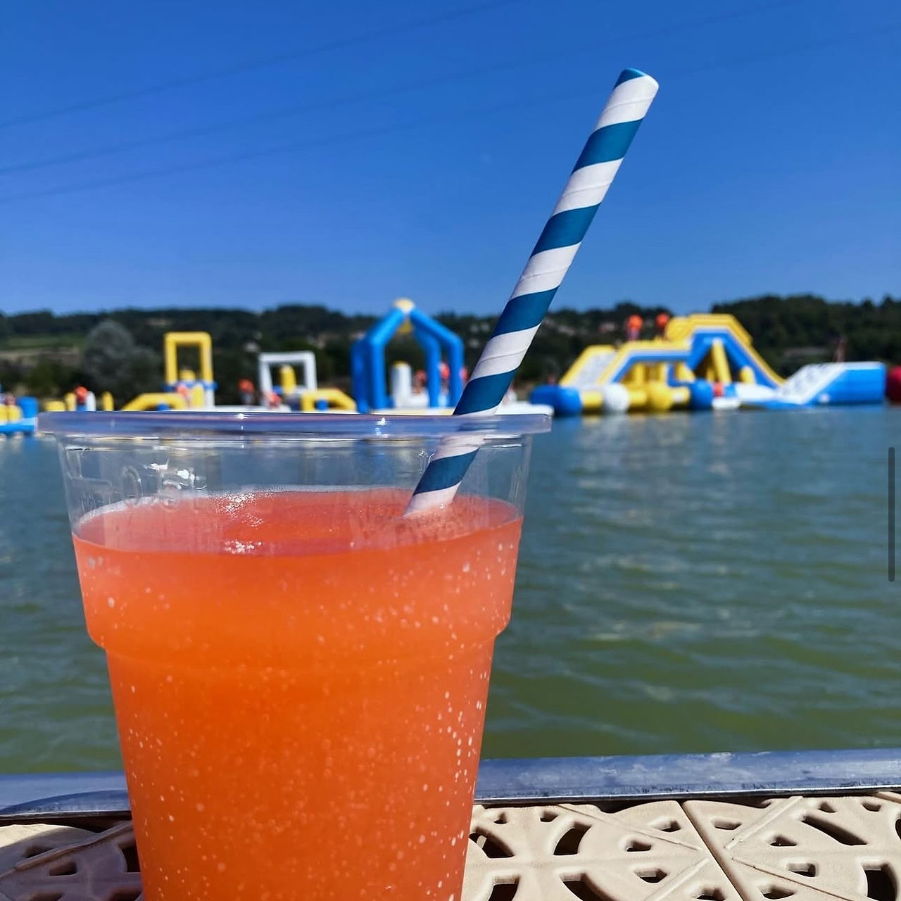 A cool drink by the Lake