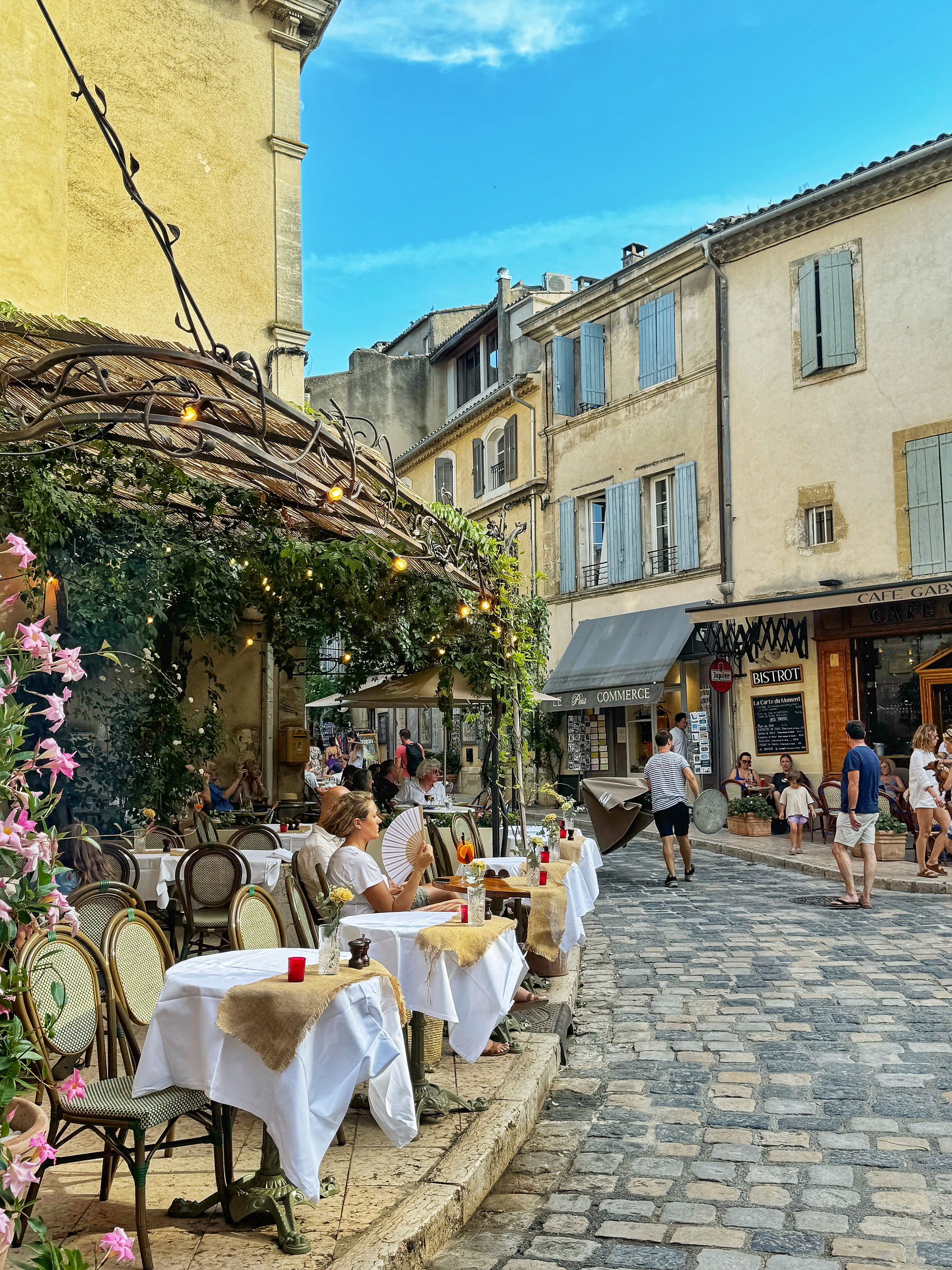 A cafe in Lourmarin