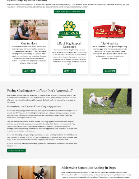 Dog Training Site | Location Page 4 - Original Version