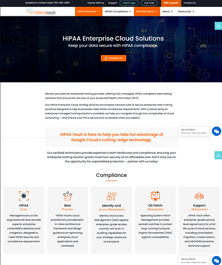 HIPAA Solutions | Enterprise Page 1 - Original Version
