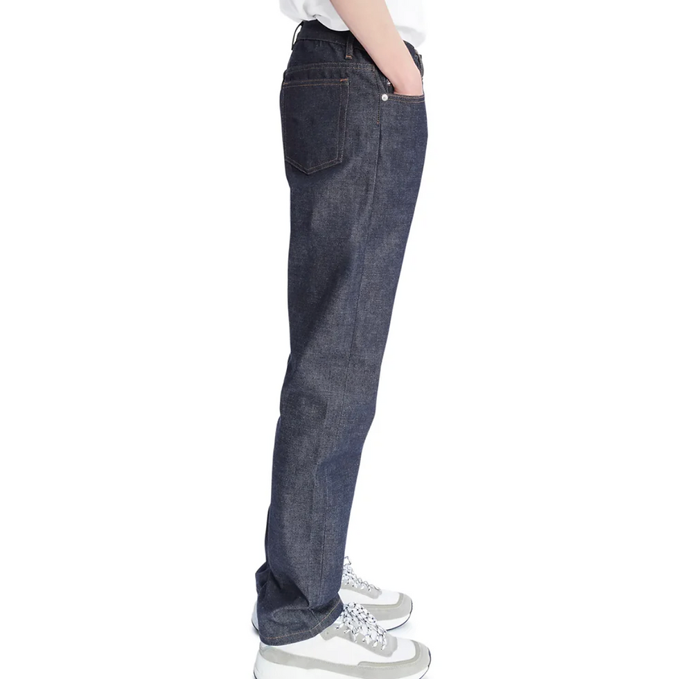A.P.C. Standard Japanese Selvedge Jeans on model side