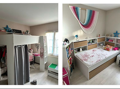 rangement chambre et optimisation espace avant après Yvelines Villepreux
