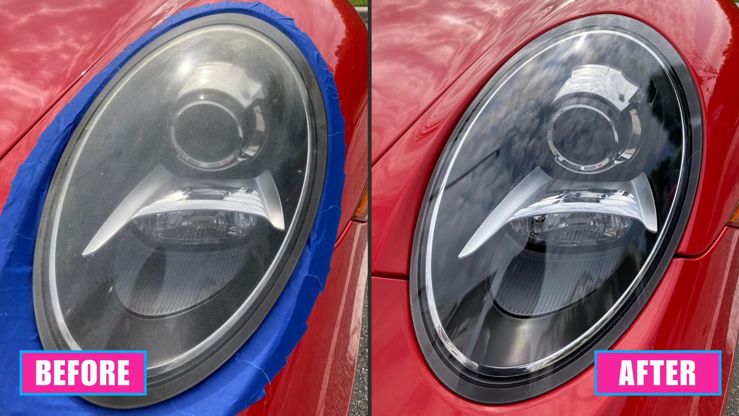 Porsche 911 Miami Headlight Restoration