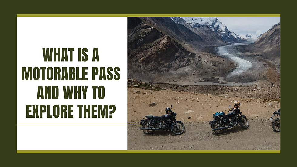 Explore Motorable passes