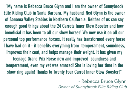 Show Barns Horse Nutrition - Twenty Four Carrots Natural Equine supplements