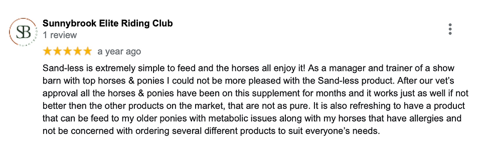 sand colic horse psyllium myths - Twenty Four Carrots - Diamond standard of Horse Nutrition review sand-less
