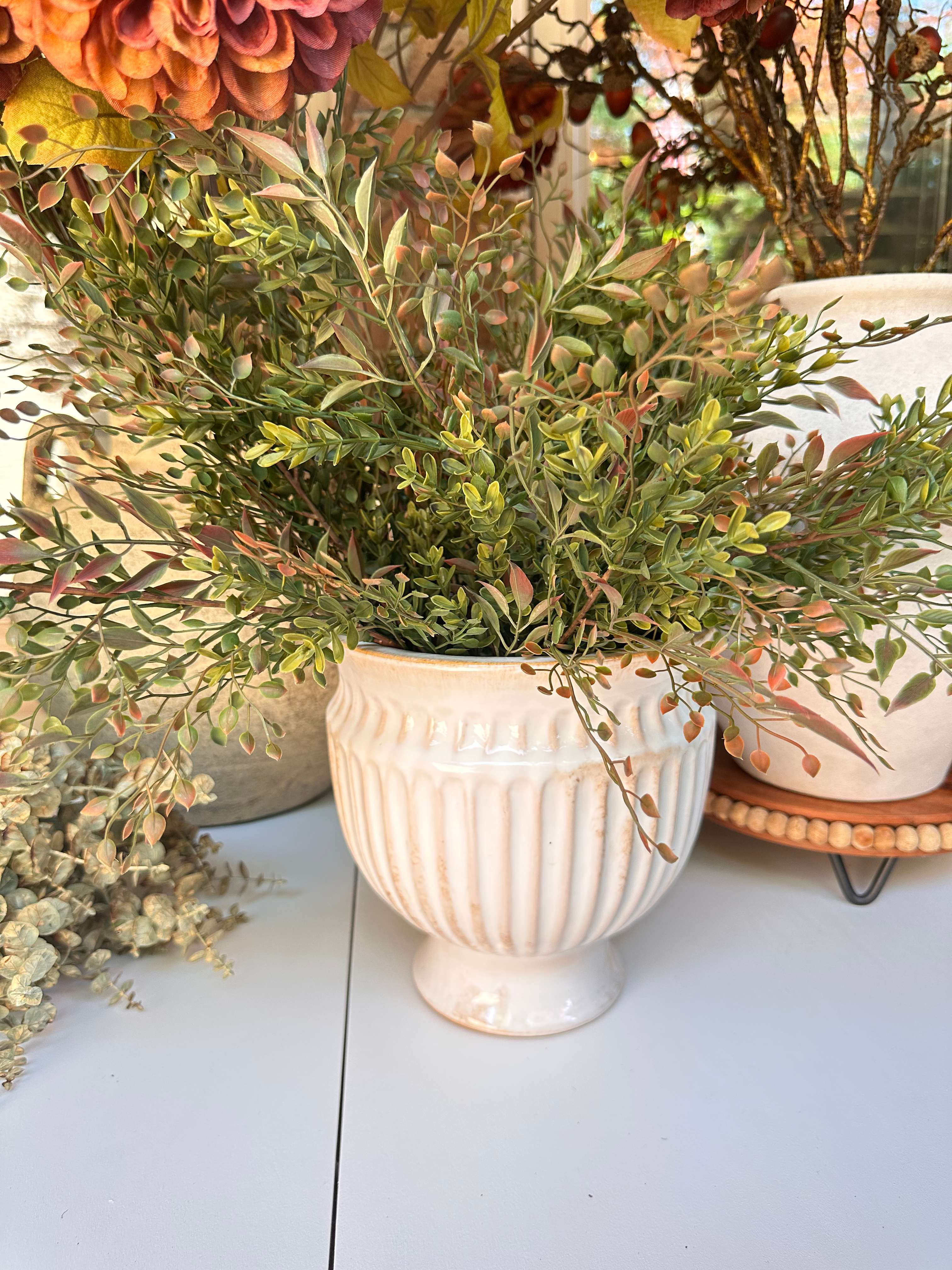 Antique Finish Ceramic Urn – Tall
