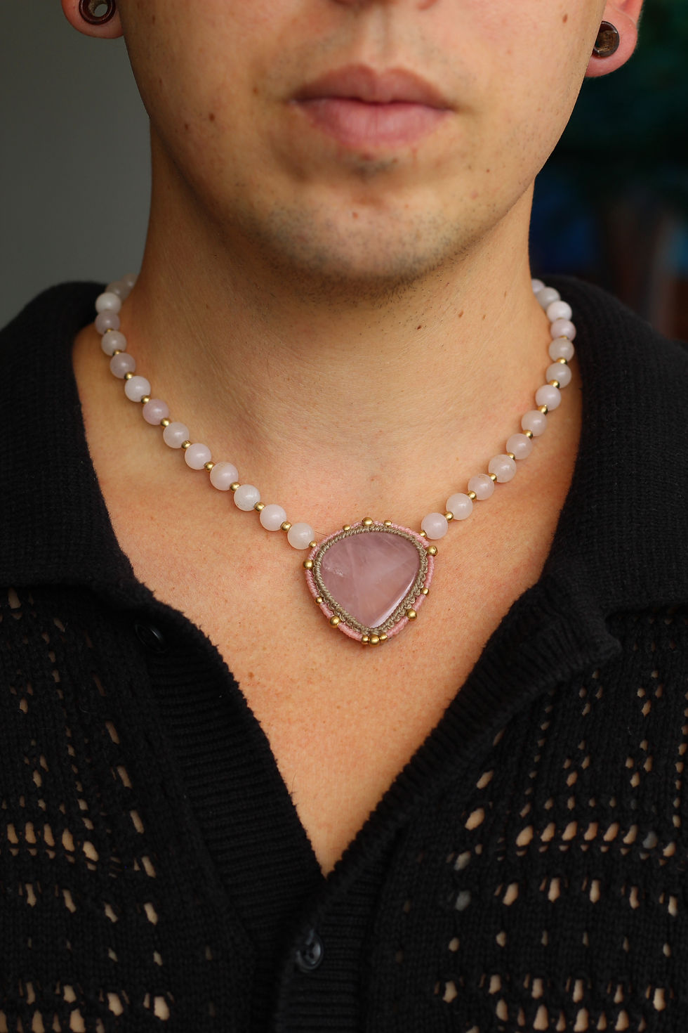Thumbnail: Rose Quartz Necklace 