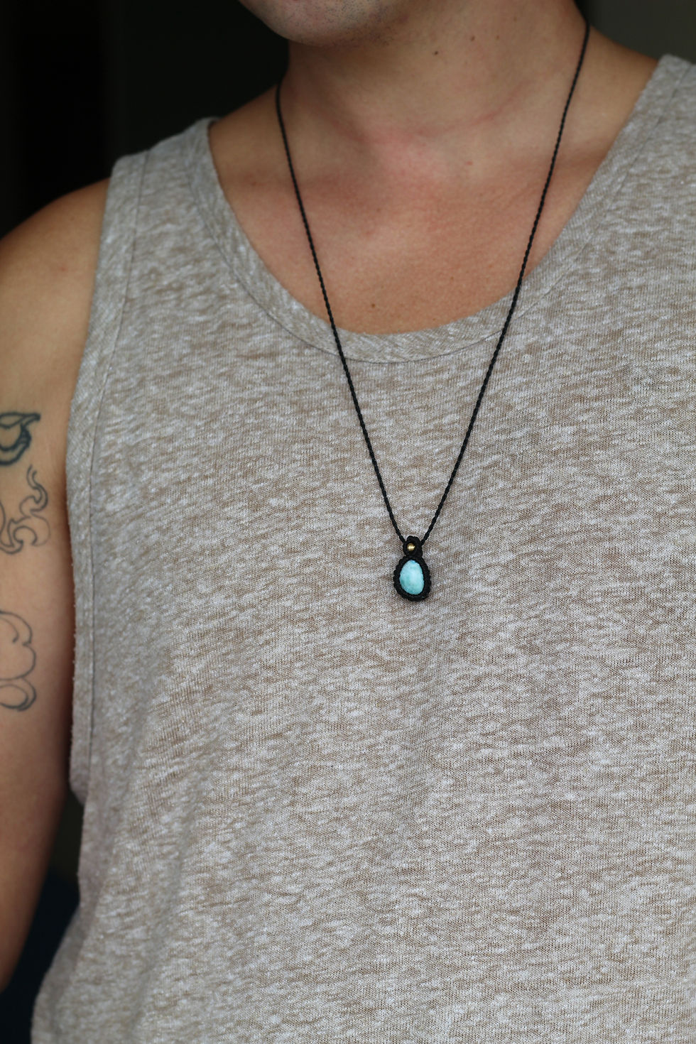 Thumbnail: Larimar necklace adjustable 