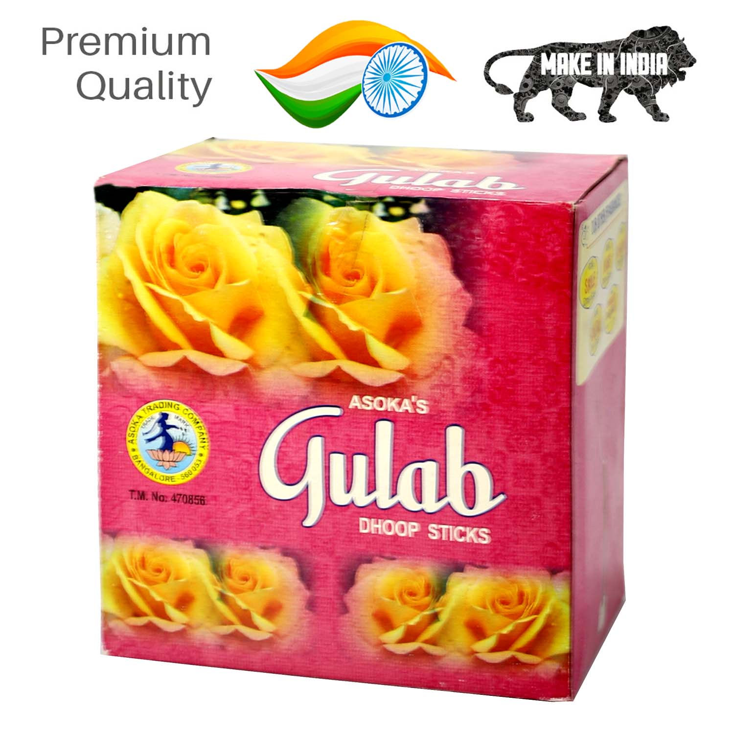 Asoka's Gulab Jumboo Dhoop Sticks - Box of 12 pkts