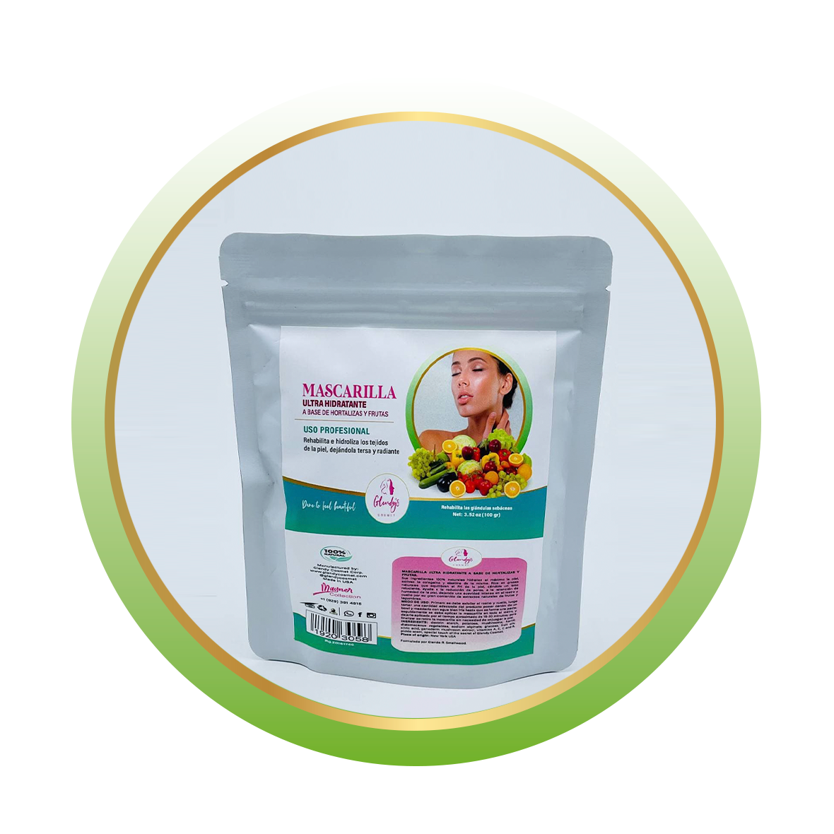 Ultra moisturizing vegetable-based mask