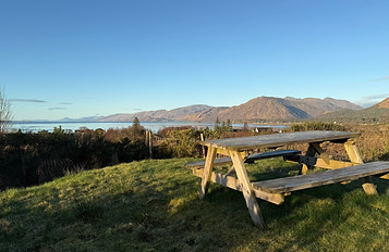 The view from the lawn area, overlooking Loch Linnhe & the Ardgour mountains.