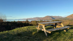 Overlooking Loch Linnhe & Ardgour Nountains, from garden in front of 2 bedroom cabins