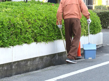 ビル回りの清掃