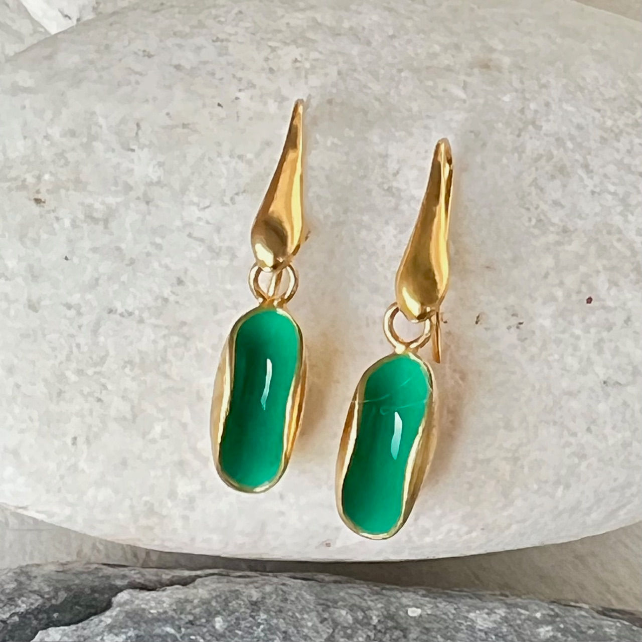 PASTEL GREEN BABY PISTACHIO EARRINGS