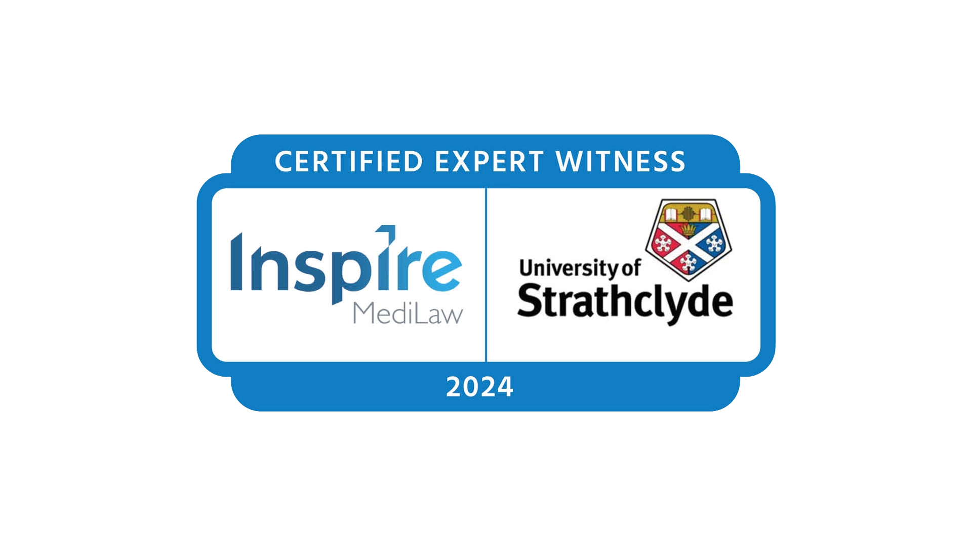 2024 Certified Expert Witness: Inspire MedLaw, Strathclyde.