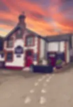 A picture of the red lion in cyffylliog with a beautiful sunset