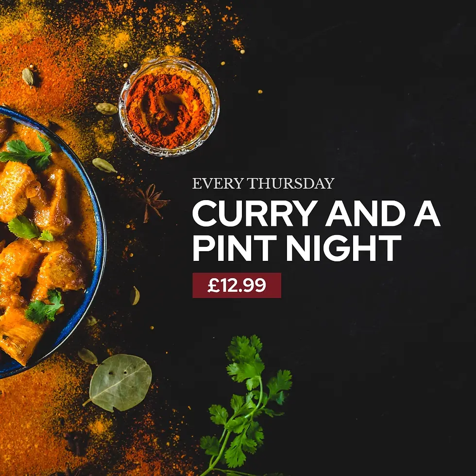 Curry and a pint night!