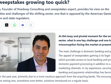 Expert Opinion: 2026 chllenges and opportunities for Sweeps sites