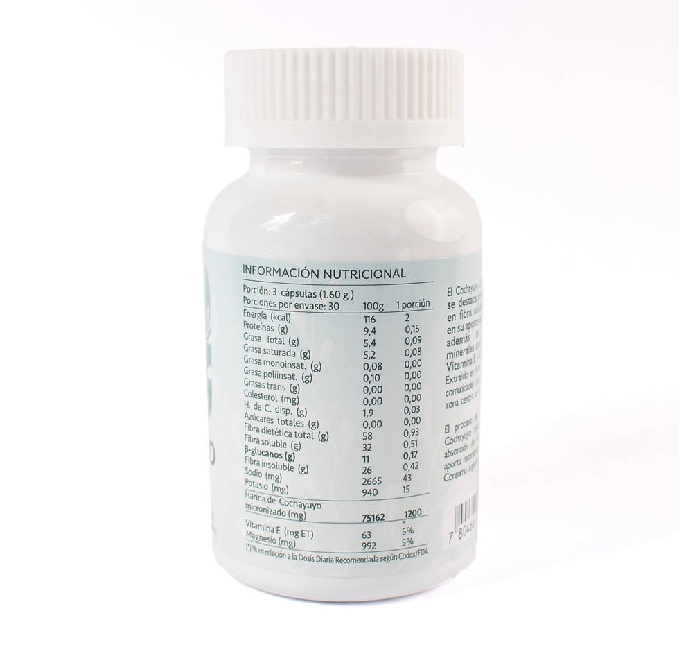 Miniatura: Cápsulas de Cochayuyo Micronizado
