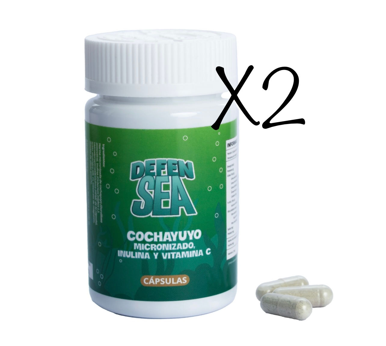 2 X - DEFEN SEA - Cochayuyo + Inulina + Vitamina C