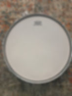 Overhead view of bulldog eyes piccolo snare featured in percussion samples