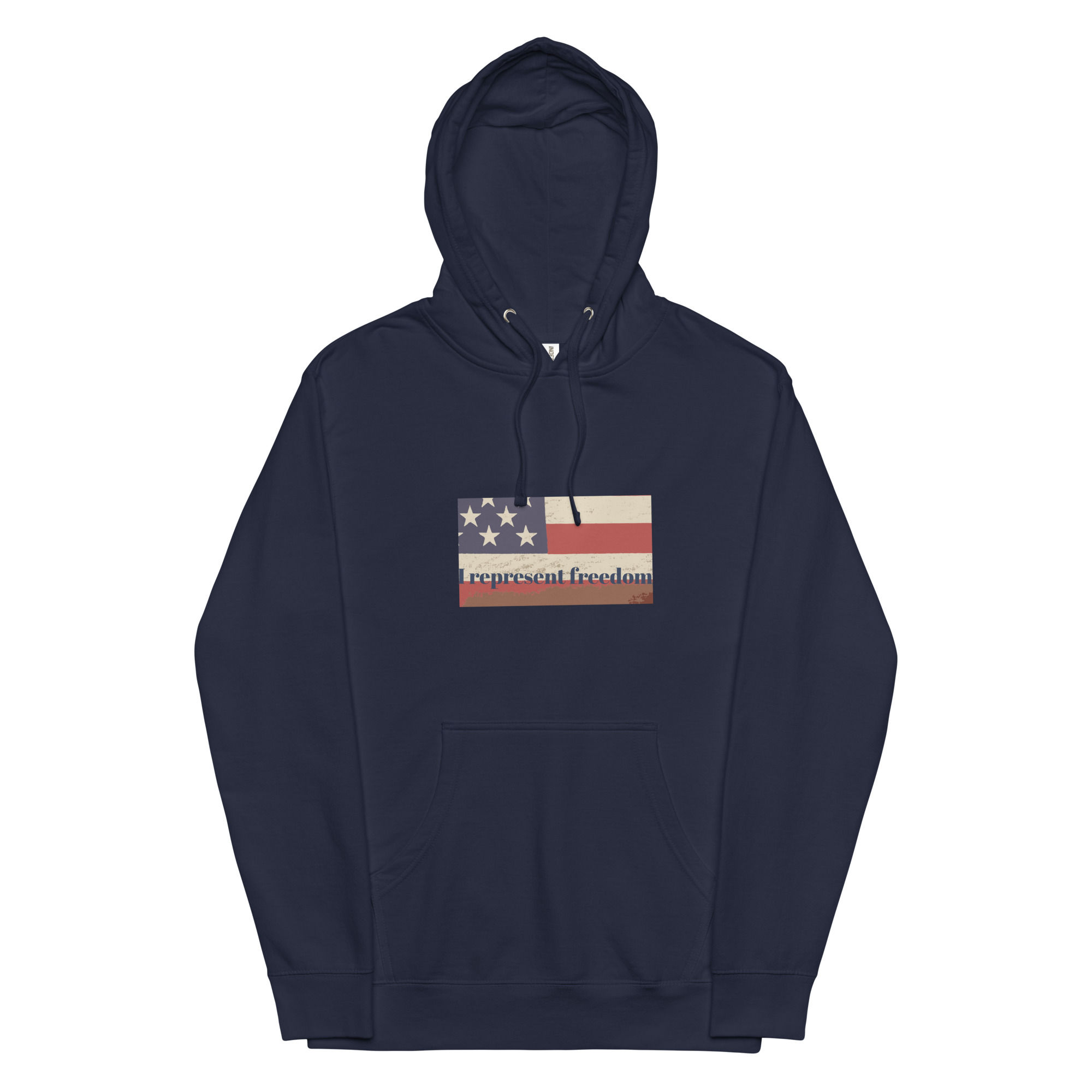 Unisex mid weight American Flag hoodie