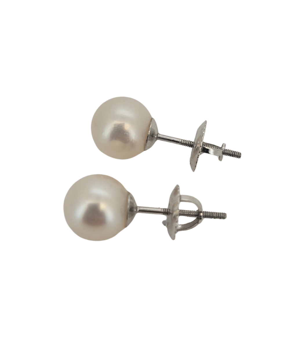 pearl earrings with screwbacks