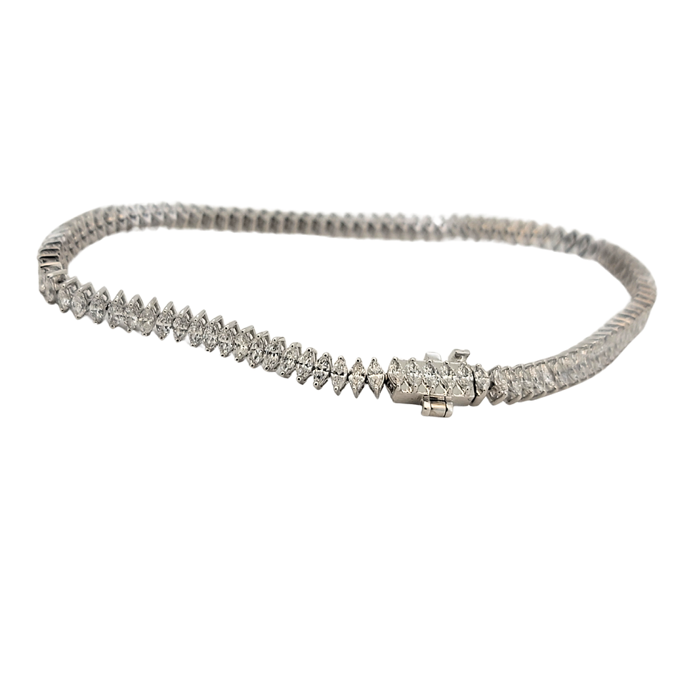 diamond bracelet with marquise diamonds