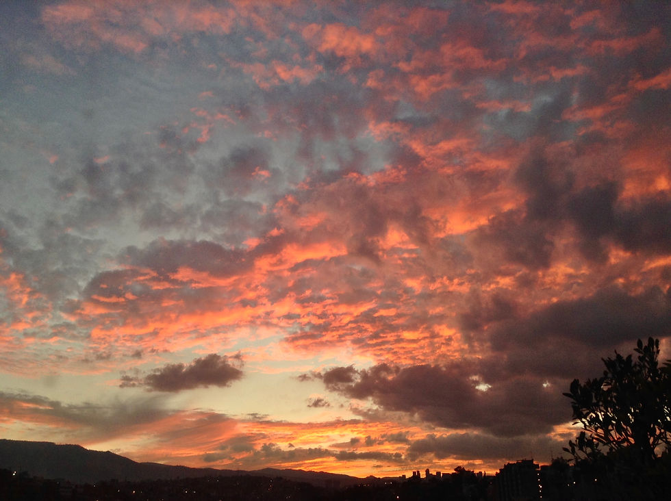 Este fue el atardecer el día que murió.