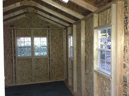 8x12 Shed Interior