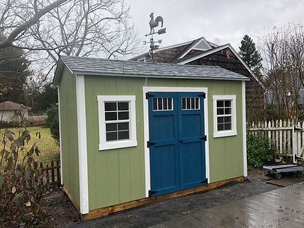 Green Custom Shed